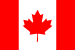 Red and white Canadian flag with a prominent red maple leaf in the middle