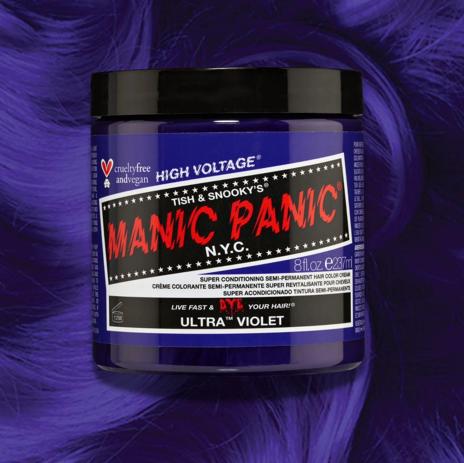 ultraviolet 8 oz - Ultra™ Violet - Classic High Voltage® - Manic Panic NYC INC