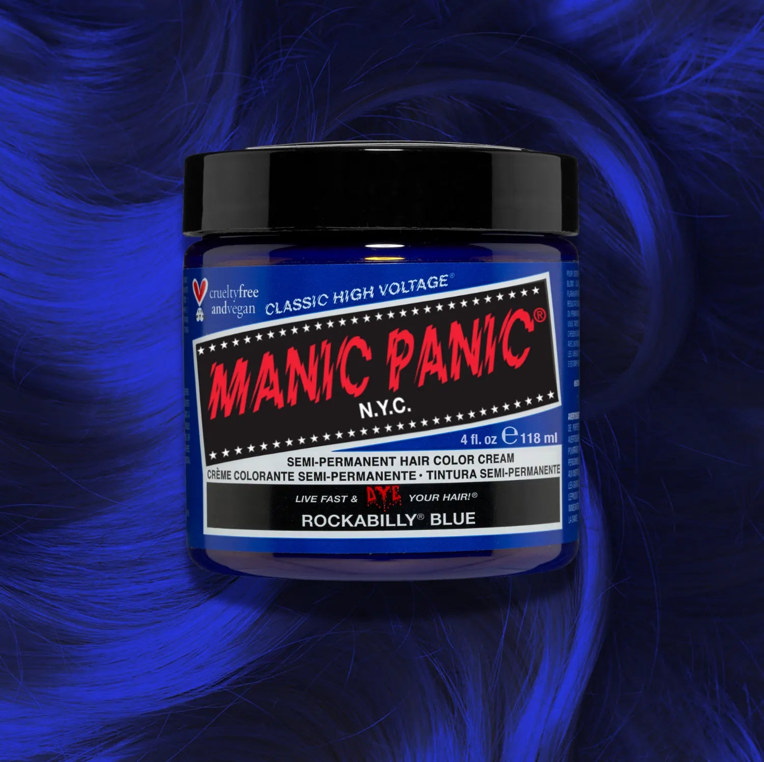 アンティークブルーベア Rockabilly® Blue - Classic High Voltage® - Manic Panic NYC INC