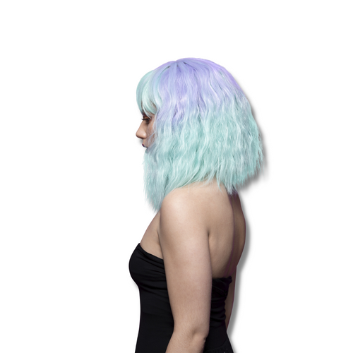 Manic Panic® Lavender Mist Trash Goddess Wig Adult Green Purple Manic Panic® Lavender Mist Trash Goddess Wig Adult Green Purple