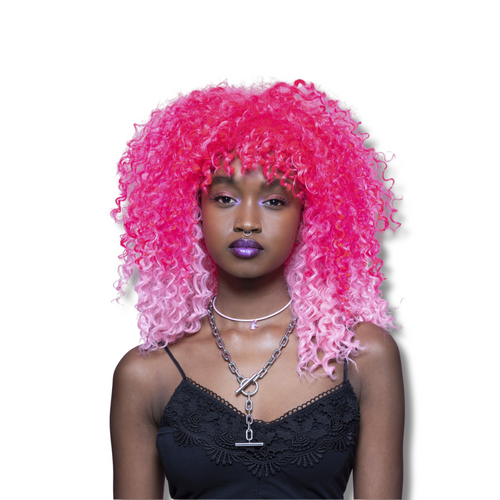 Girls on sale pink wig
