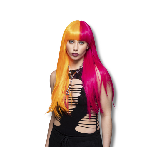 Manic Panic Candy Pop Downtown Diva Wig Adult Pink Orange Manic Panic Candy Pop Downtown Diva Wig Adult Pink Orange