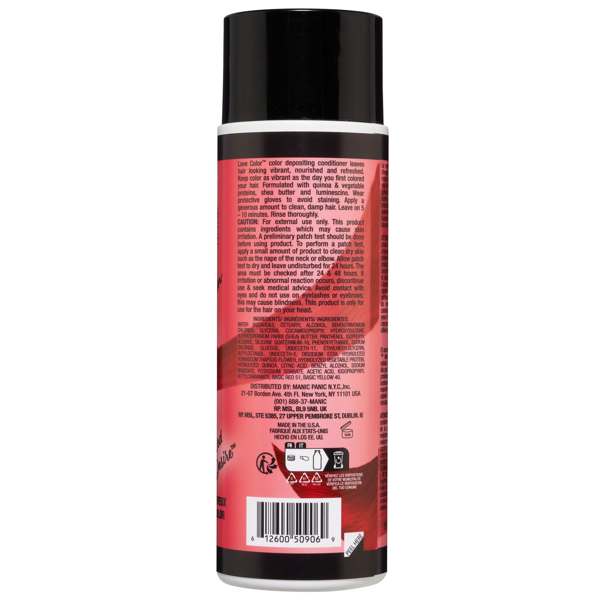 Love Color™ Red Desire Color Depositing Conditioner - Manic Panic