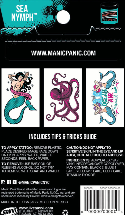 Manic Panic® Sea Nymph™ Tattoo Pouch