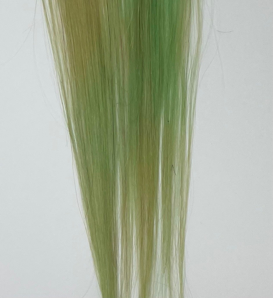 pastel green hair