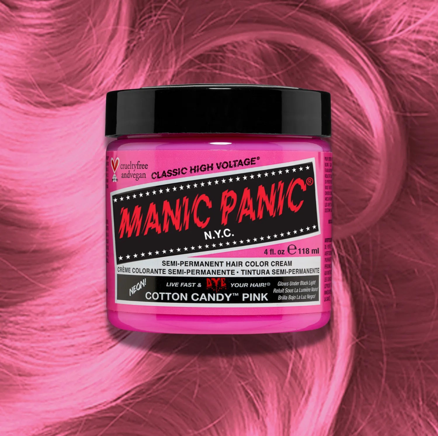Manic Panic Reed Cotton Candy Pink Hair Dye - Classic High Voltage | Manic Panic - Manic ...