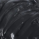 Close-up of a textured black hair dye swatch