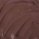 Close-up of a smooth, brown chocolate hair dye swatch