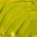 Close-up of yellow hair dye swatch