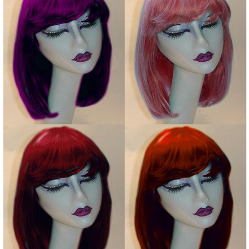 Manic panic deals pink bob wig