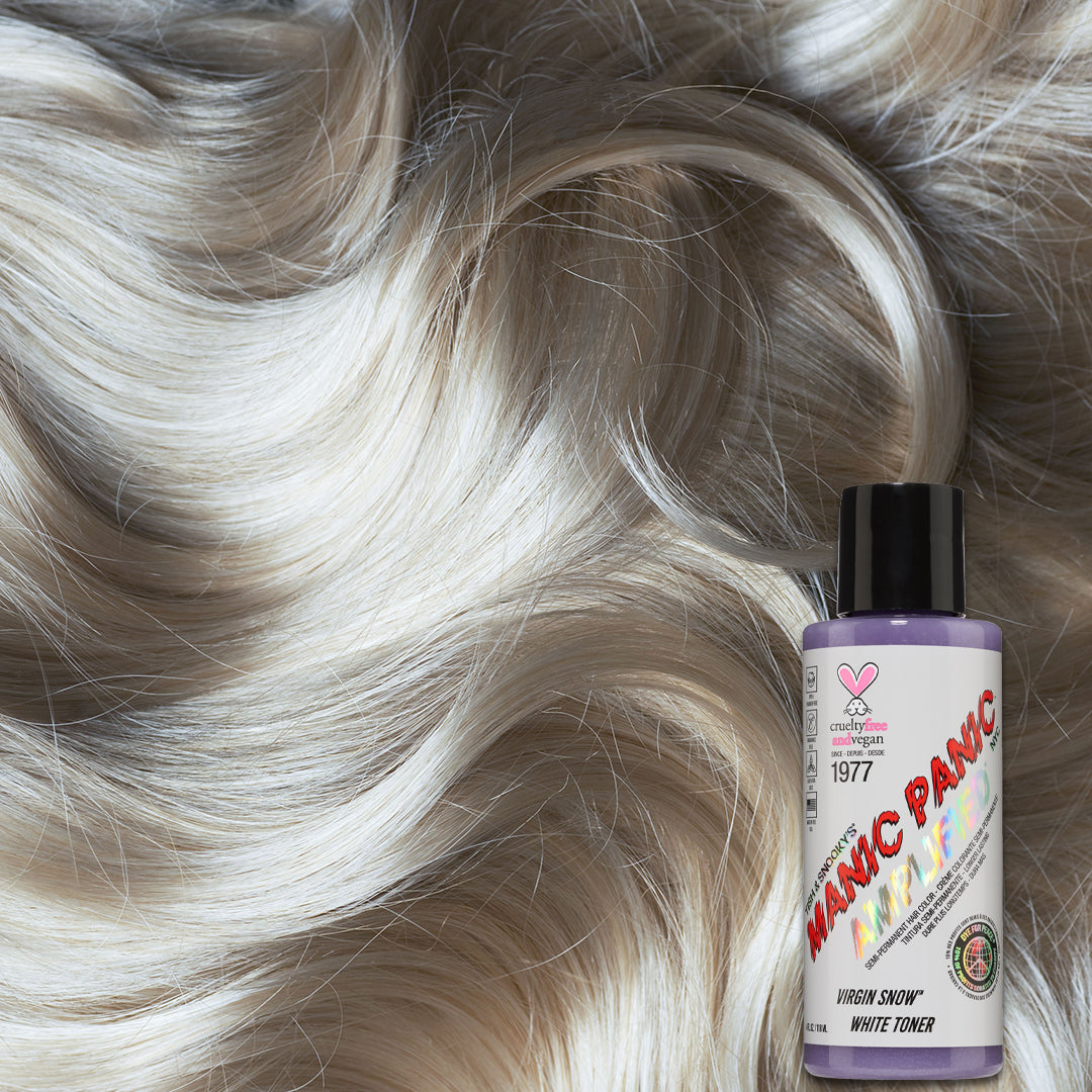 bottom World Record Guinness Book Volcano Virgin Snow™ (Toner) - Amplified™ | Semi Permanent Hair Color - Tish &  Snooky's Manic Panic