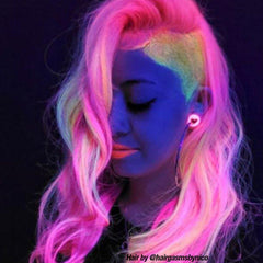 Electric Pink Pussycat™ - Classic High Voltage®, bright pink, orange pink, warm pink, candy pink, UV pink, neon pink, highlighter pink, semi permanent hair color, hair dye, @hairgasmsbynico