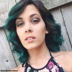 Enchanted Forest™ - Classic High Voltage® - Tish & Snooky's Manic Panic, deep teal green, deep green, dark green, blue green, dark blue green, forest green, semi permanent hair color, hair dye, @jeanellk