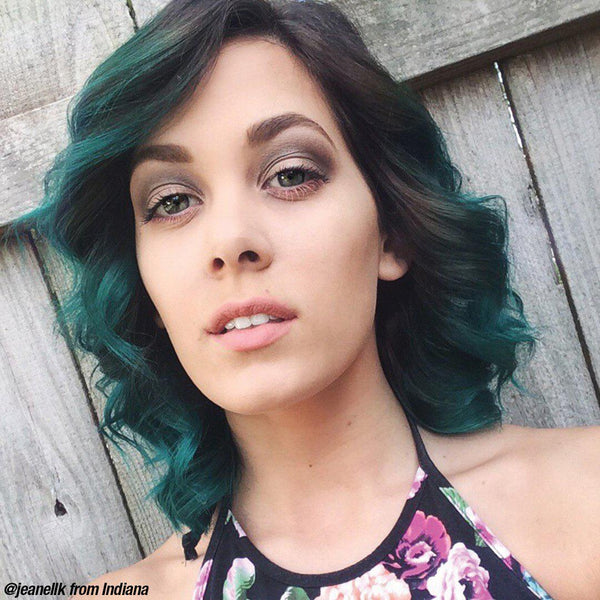 Enchanted Forest™ - Classic High Voltage® - Tish &amp; Snooky&#39;s Manic Panic, deep teal green, deep green, dark green, blue green, dark blue green, forest green, semi permanent hair color, hair dye, @jeanellk