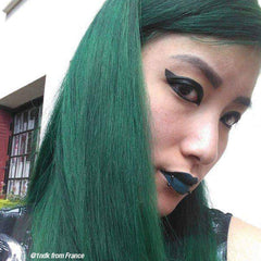 Green Envy™ - Classic High Voltage® - Tish & Snooky's Manic Panic, deep green, dark green, deep emerald, emerald green, blue based green, blue toned green, cool green, semi permanent hair color, hair dye, @1ndk