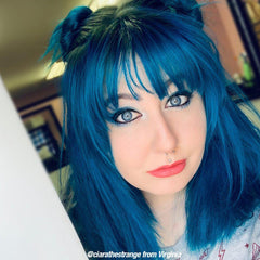 Voodoo™ Blue - Classic High Voltage® - Tish & Snooky's Manic Panic, blue green, turquoise, teal, mermaid blue, dark cyan, dark teal, dark turquoise dark blue green, semi permanent hair color, hair dye, @ciarathestrange