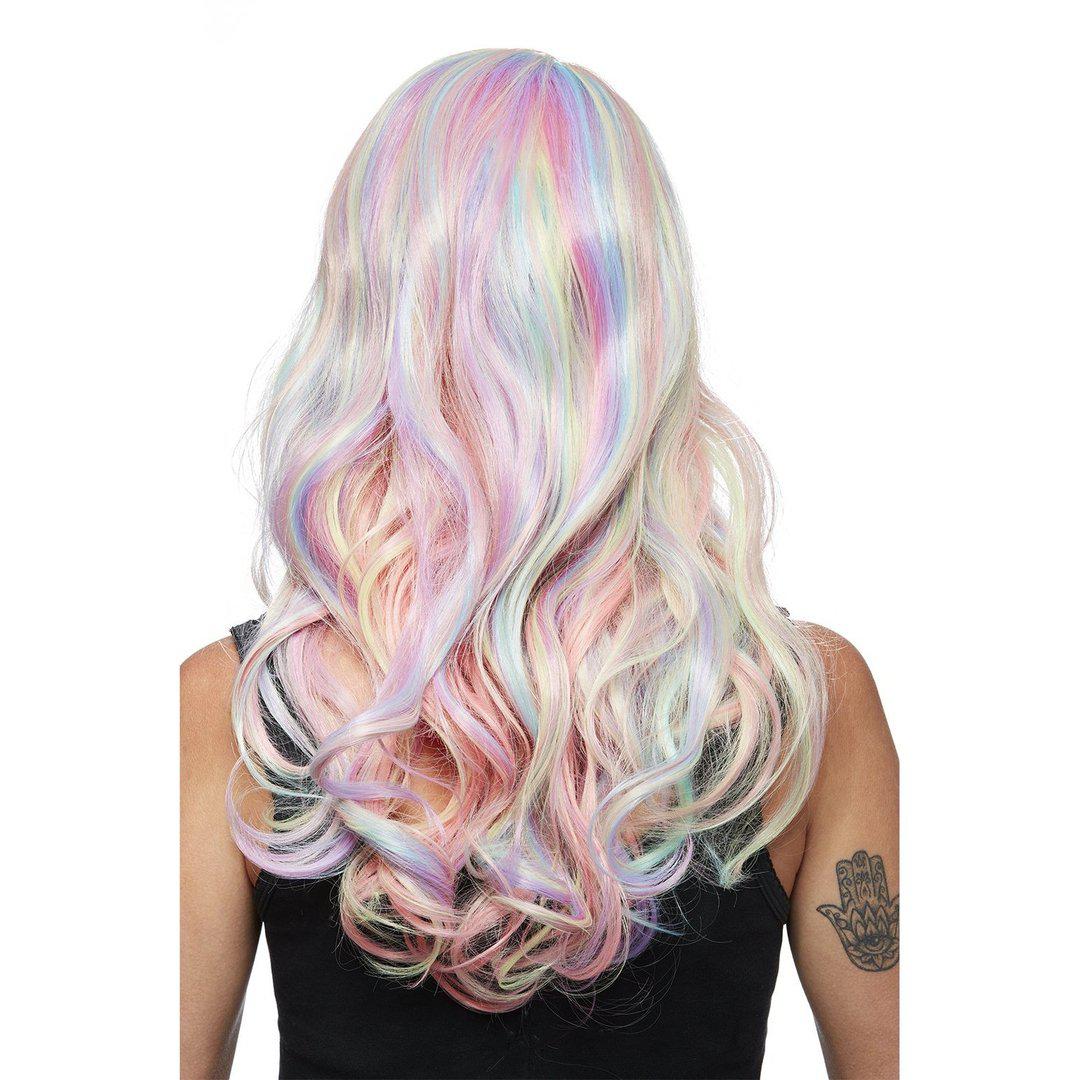 Pink and grey outlet wig