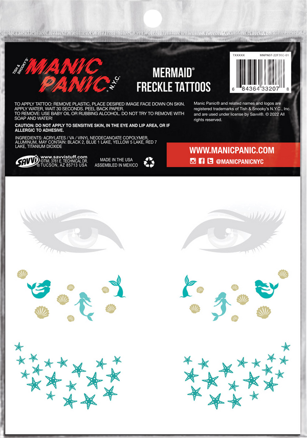 Manic Panic® Mermaid™ Freckle Tattoos