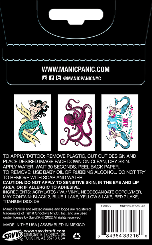 Manic Panic® Sea Nymph™ Tattoo Pouch