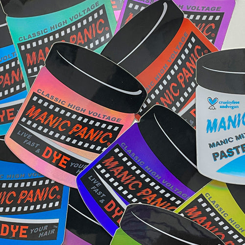 Manic Panic® Classic High Voltage® Holographic Sticker - Atomic Turquoise™