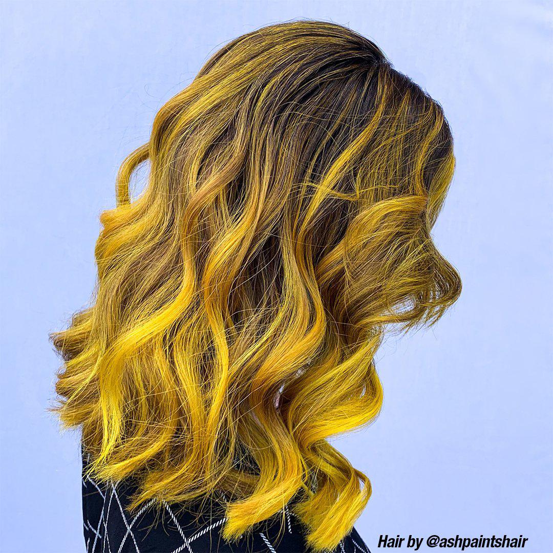 Solar Yellow Professional Gel Semi Permanent Hair Color Manic Panic NYC INC