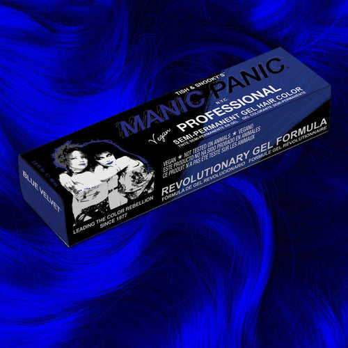 Blue Velvet™ - Professional Gel Semi-Permanent Hair Color - Tish & Snooky's Manic Panic, blue hair, denim blue, bright blue, royal blue, pro blue dark blue