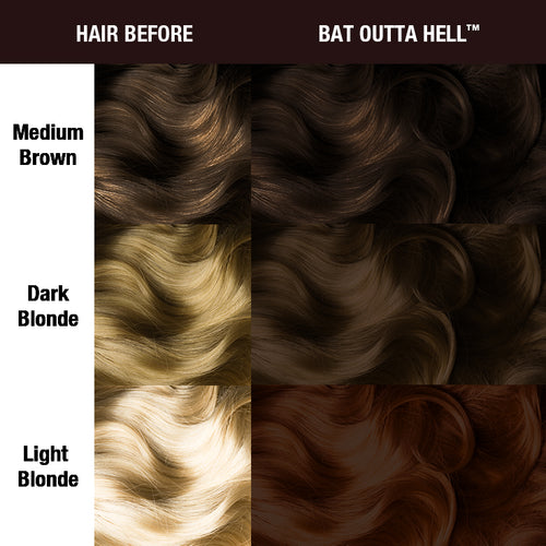 Bat Outta Hell™ - Amplified™, brown, espresso, expresso, chocolate, supernatural, shade sheet, hair level chart