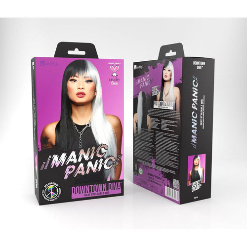 Manic Panic® Raven™ Virgin™ Downtown Diva Wig Manic Panic® Raven™ Virgin™ Downtown Diva Wig