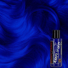 Rockabilly® Blue - Amplified™ - Tish & Snooky's Manic Panic, bright blue, blue, true blue, neon blue, primary blue, cool blue, neutral blue, bleu, blu, strong blue, powerful blue, intense blue, semi permanent hair color, hair dye