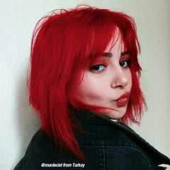 Pillarbox™ Red - Classic High Voltage® - Tish & Snooky's Manic Panic, fire engine red, red, bright red, primary red, true red, pink red, ariel red, little mermaid red, semi permanent hair color, hair dye, @monleciel
