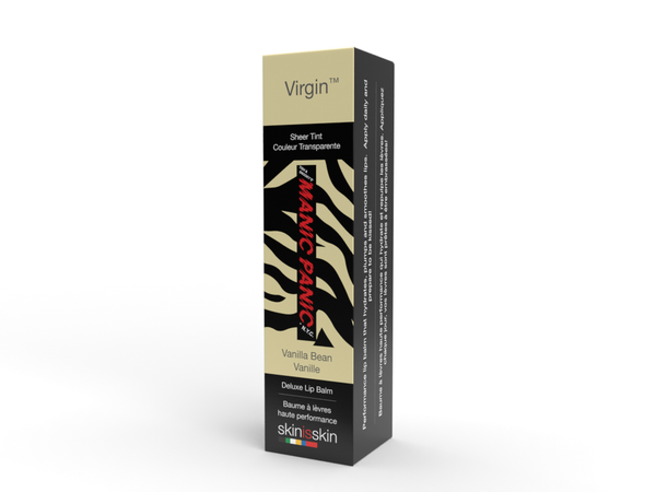 Virgin™ Lip Balm (Vanilla Bean), clear, transparent, sheer, lip balm, skin is skin