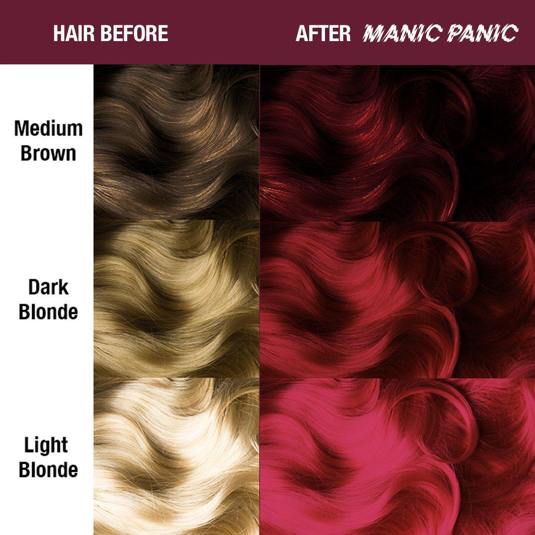 Vampire® Red - Amplified™ - Tish & Snooky's Manic Panic, red, deep red, blood red, dark red, cherry red, burgundy, wine red, semi permanent hair color, hair dye