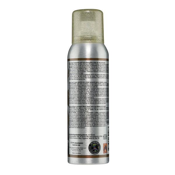 Stardust™ - Amplified™ Gold and Silver Glitter Spray, glitter, shimmer, silver and gold, sparkles, sparkley, sparkly, metallic, temporary spray, temporary color, wash in wash out