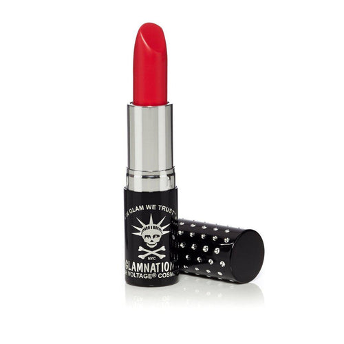 Bite Me™ Lethal® Lipstick - Tish & Snooky's Manic Panic, bright red, pinkish red, pink based red, pink toned red, red lipstick, lipstick