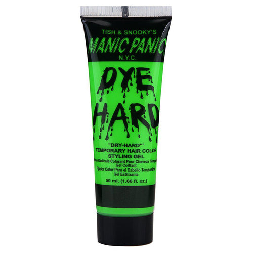 Electric Lizard™ DYE HARD®, electric green, bright green, neon green, highlighter green, hilighter green, hiliter green, temporary green, lime green, temporary color, temporary gel, wash in wash out