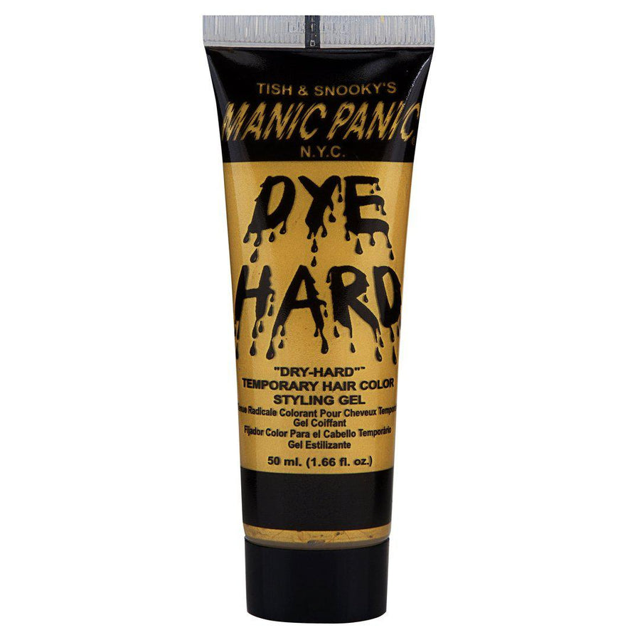 Glam Gold™ DYE HARD®, metallic, metallic gold, gold, glitter, glitter gold, glittery gold, shimmer gold, shimmery gold, sparkly gold, temporary color, temporary gel, wash in wash out