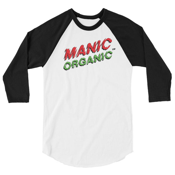 Manic Organic™ Unisex Raglan 3/4&quot; T-Shirt